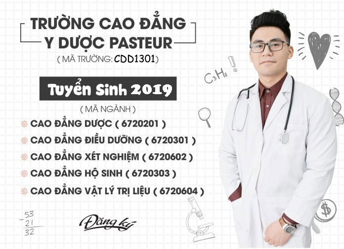 Mã trường, mã ngành Trường Cao đẳng Y Dược Pasteur